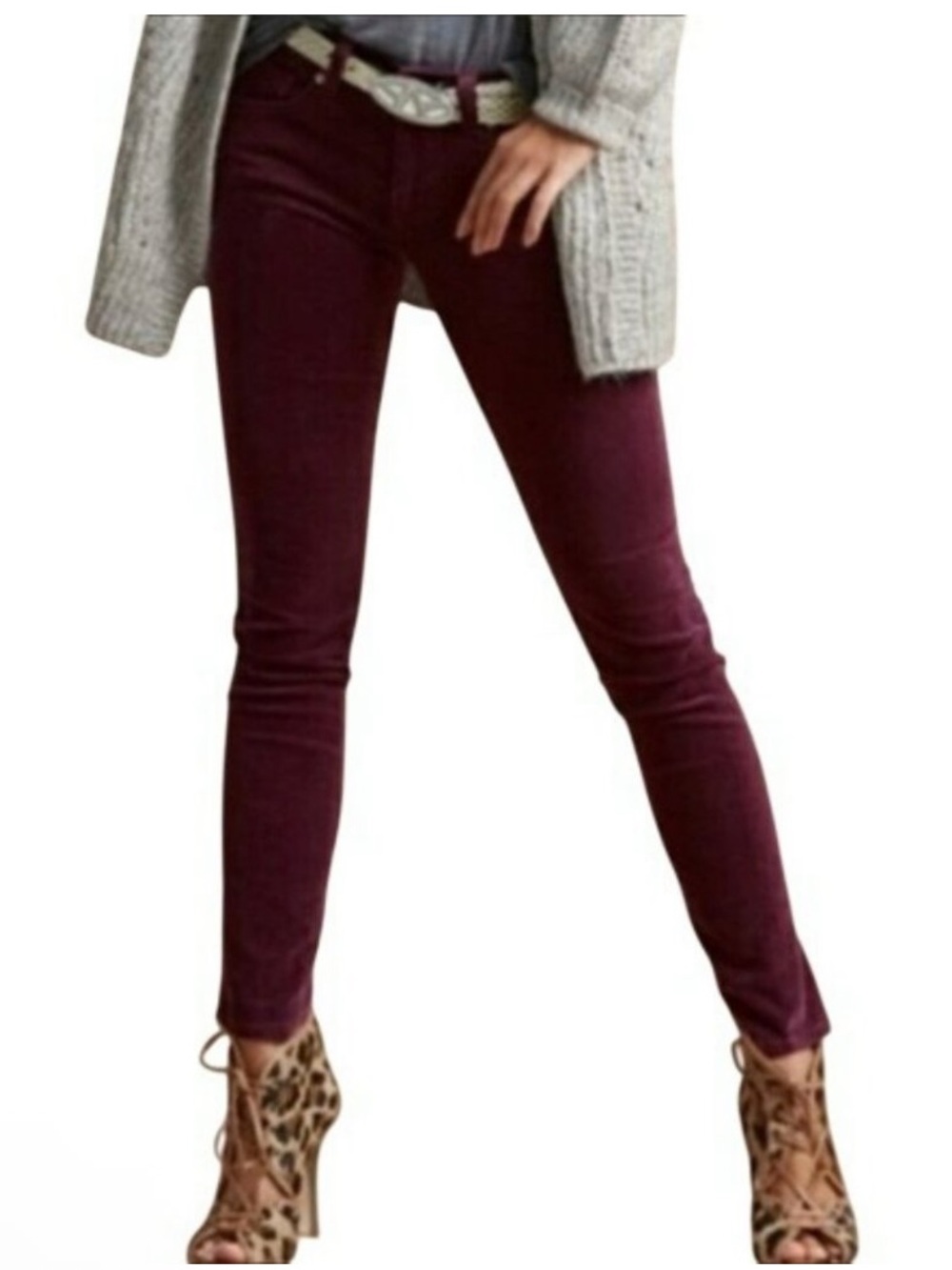 CAbi Women’s Skinny Cords Vino Style# 3197